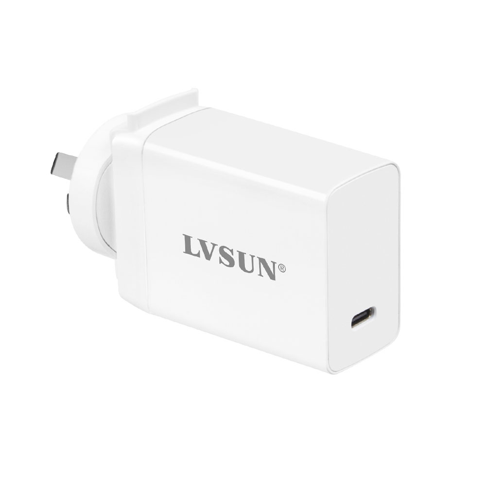 龙威盛 65W氮化镓快充 PD 旅行充电器 笔记本/平板/手机通用 LS-GW65-1C