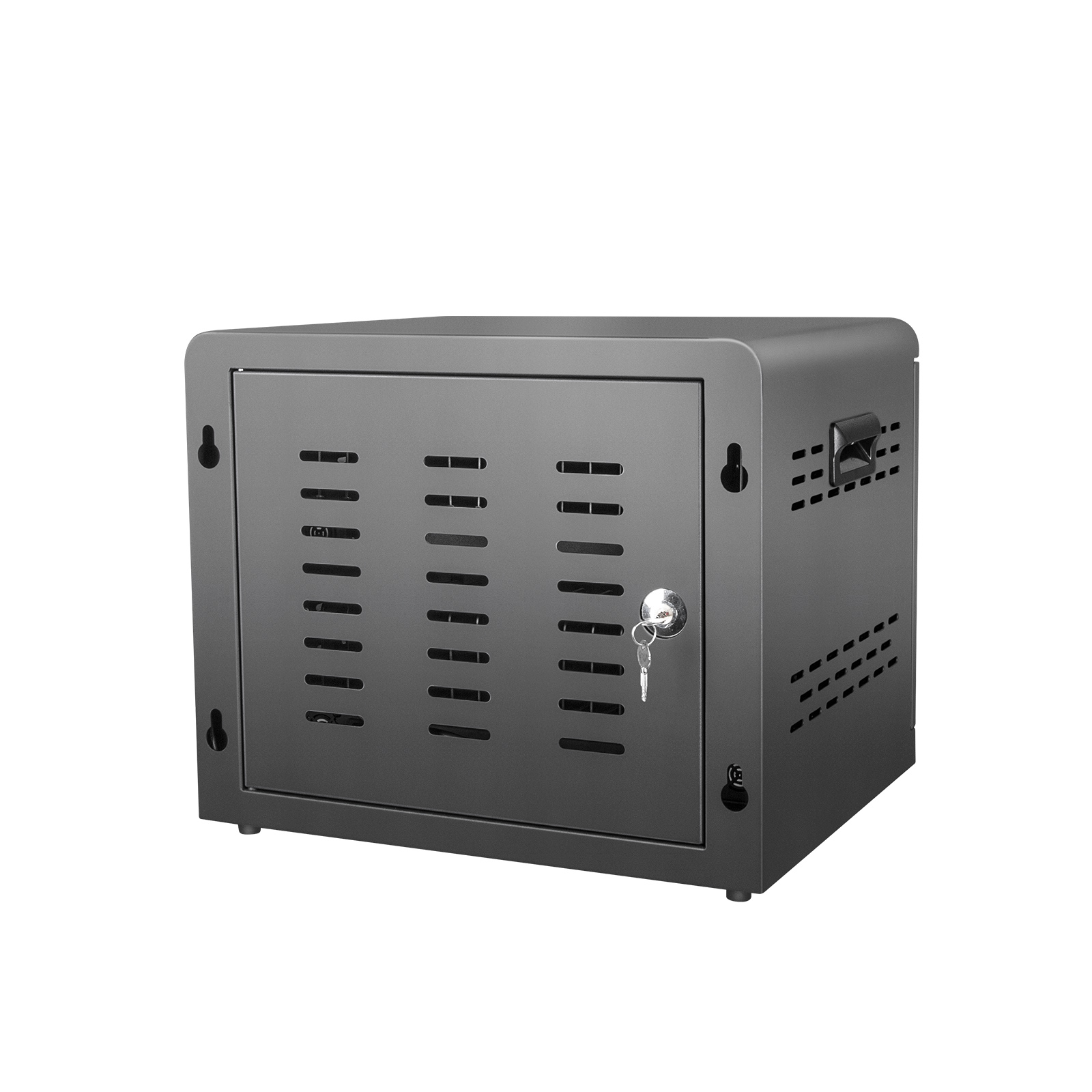龙威盛32口700W智能USB-C充电柜 壁挂/桌面两用 集中管理批量充电 LS-MS32S-2T-1L-700 — thumbnail 3