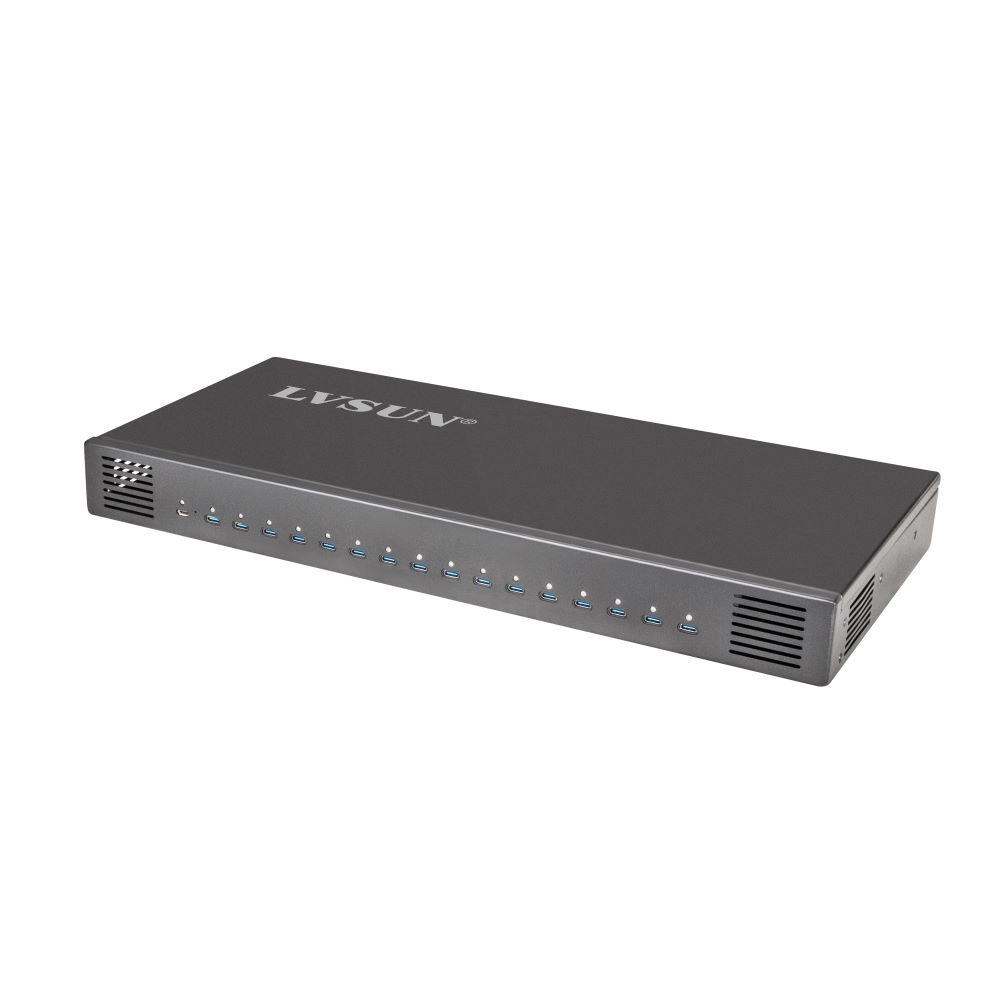 350W 16口 USB-C 充电站 充电模块 适用手机/平板/VR多设备集中充电 LS-C16S-350 — view 1