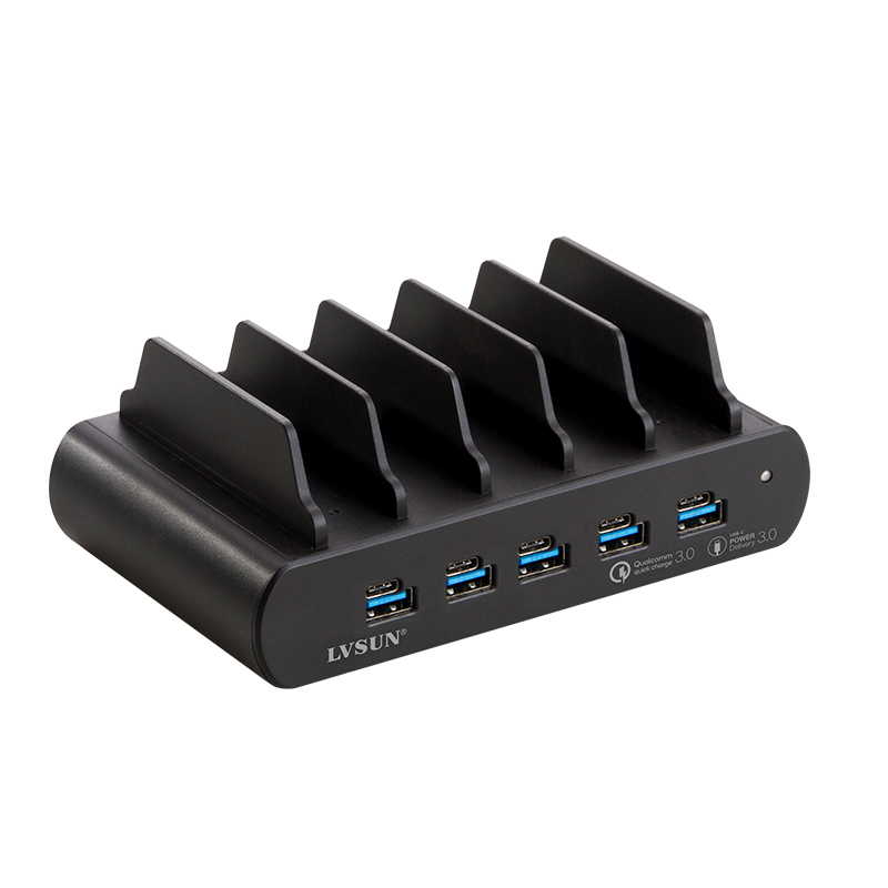 150W 5口GaN USB充电底座 LS-G150-UC5T — thumbnail 4