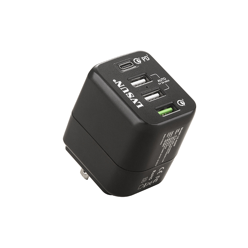 45W 4口 PD3.0 PPS Fast 插墙式充电器