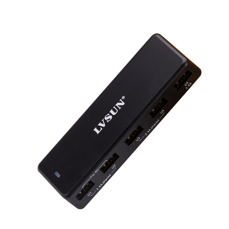 36W 5口USB 车载/壁式充电器 LS-5US — thumbnail 2