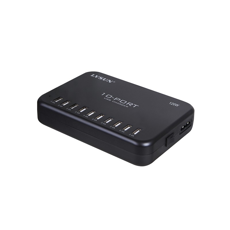 120W 24A 10口USB充电站 LS-10U24F