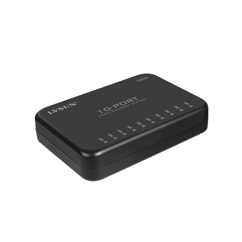 200W 10口USB-C多设备充电器 LS-10U24C-200