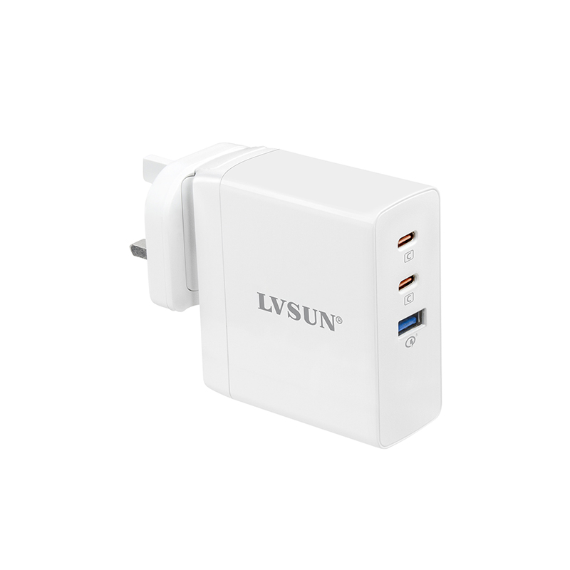 龙威盛 140W USB-C 氮化镓充电器 MacBook Pro 16″ 2C+1A多口充电器 LS-GW140-2C1A — thumbnail 2