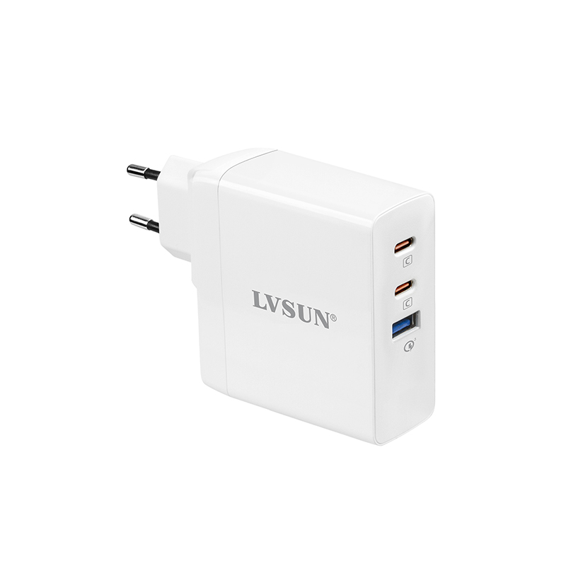 龙威盛 140W USB-C 氮化镓充电器 MacBook Pro 16″ 2C+1A多口充电器 LS-GW140-2C1A — view 1