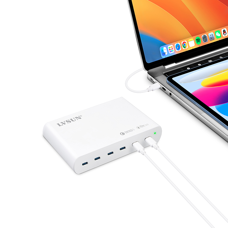 120W 6口 USB-C PD GaN充电器