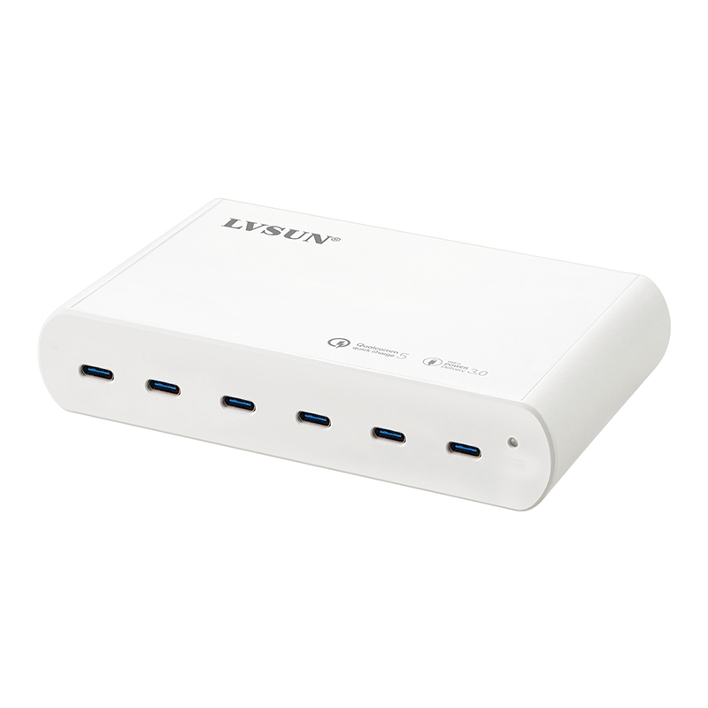 150W 6口USB-C PD GaN充电器 LS-G150-UC6 — thumbnail 3