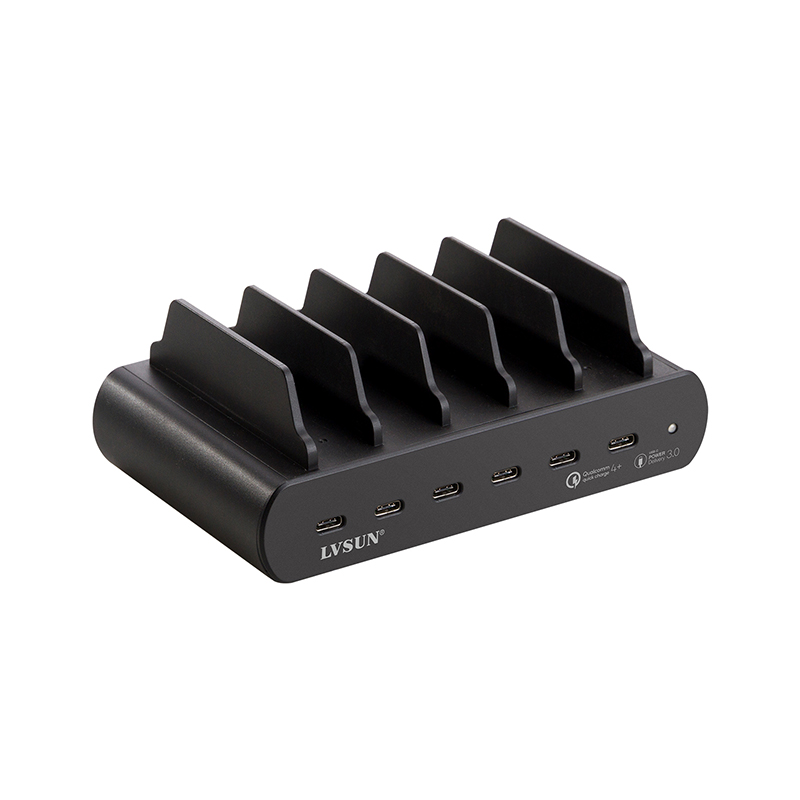150W 6口GaN USB-C充电底座 LS-G150-US6
