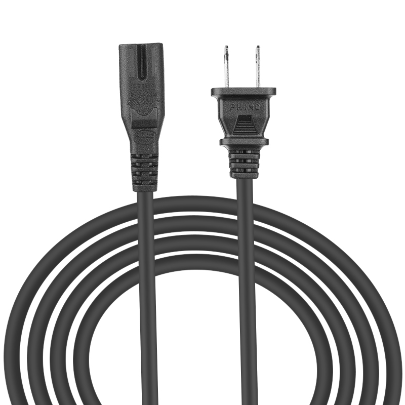 2 Prong C7 Figure 8 US 电源线 2-PRONG-C7-FIGURE-8-US-POWER-CORD