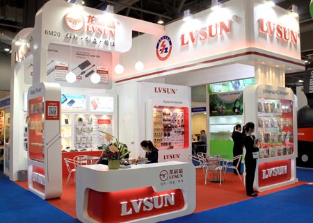 LVSUN®龙威盛移动电源在香港春季电子展大放光彩