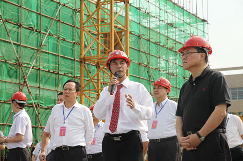 永州市政府领导莅临LVSUN龙威盛道县创新科技园指导工作