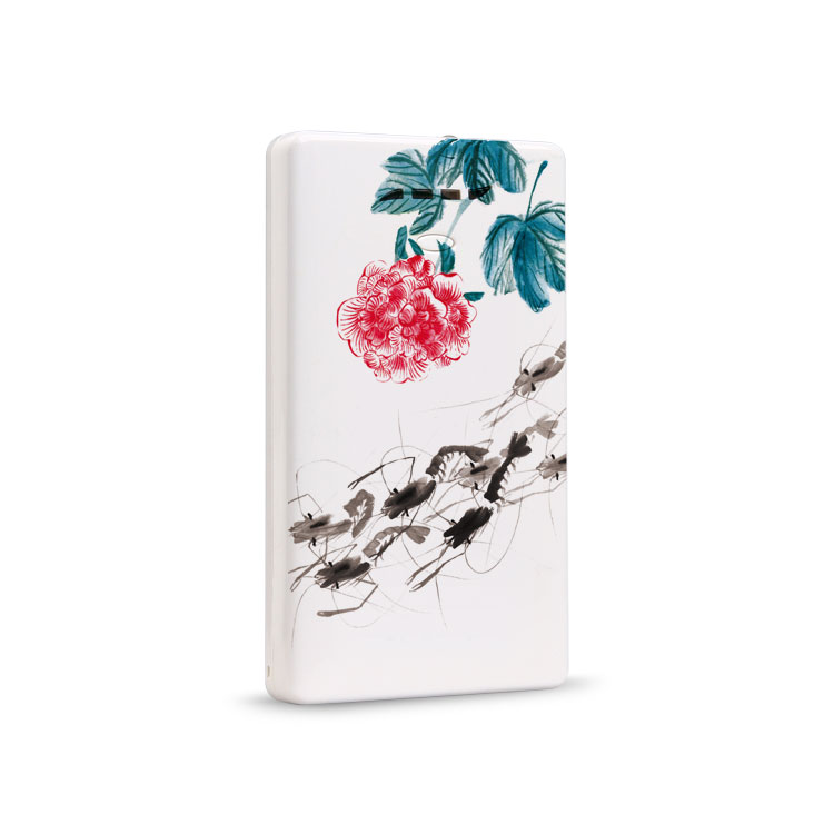 Yishang Art Power Bank – Lotus & Shrimp LS-B500