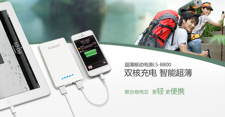 Ultra-Slim Power Bank LS-B800