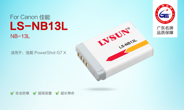 相机电池 LS-NB13L