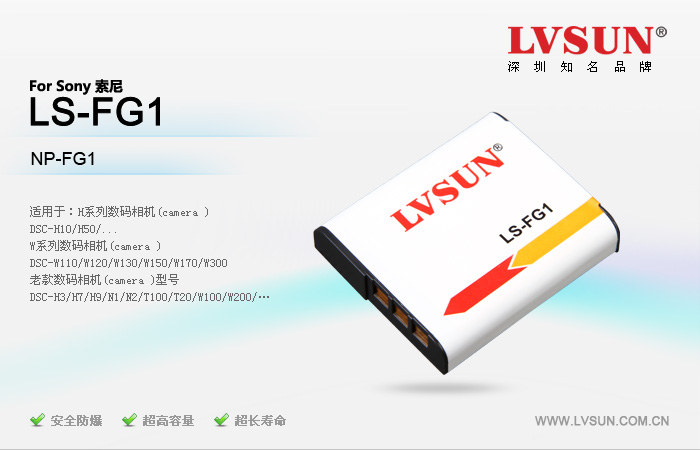数码相机电池 LS-FG1