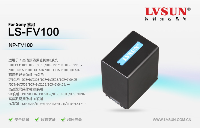 摄像机电池 LS-FV100