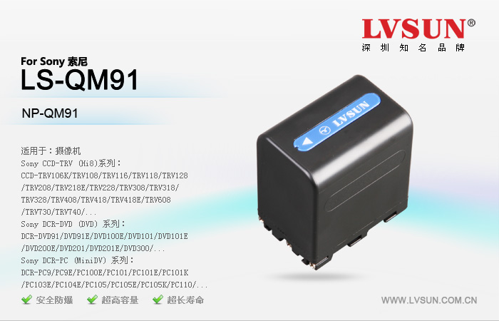 摄像机电池 LS-QM91