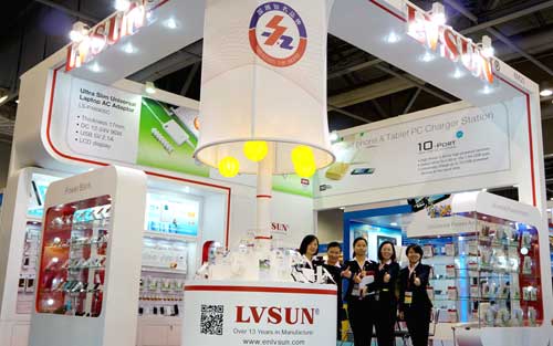 LVSUN龙威盛位于环球资源采购交易会的展台