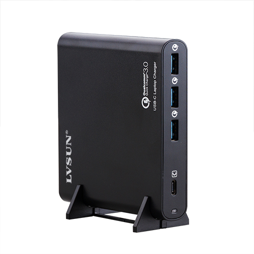 87W USB-C + 3口USB-A电脑充电器 LS-PD87-1C3A