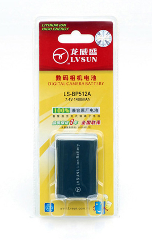 数码单反相机电池 LS-BP512A
