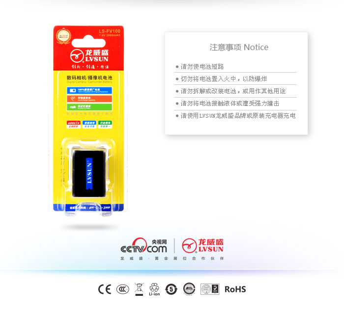 摄像机电池 LS-FV100 — thumbnail 3